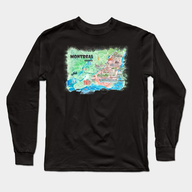 Montreal Long Sleeve T-Shirt by artshop77